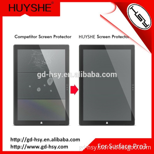HUYSHE 9h 2.5d tempered glass screen protector for Microsoft surface pro 3/4 laptop screen protector